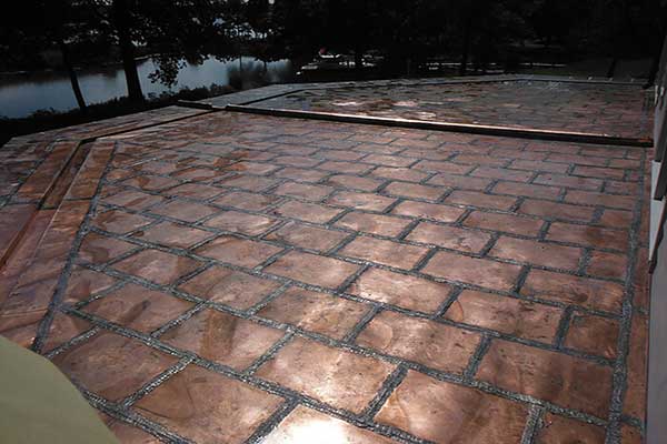 Flat Lock Copper Roofing